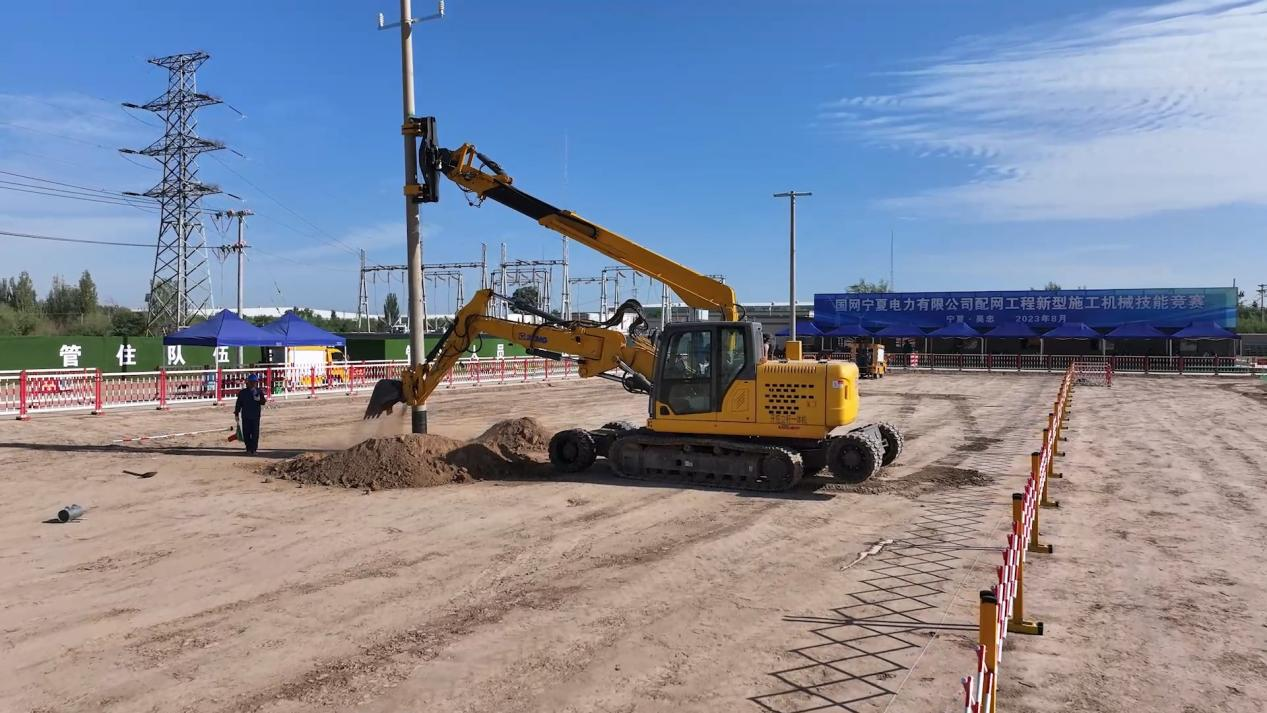平博开挖立杆一体机在宁夏应用的精彩体现